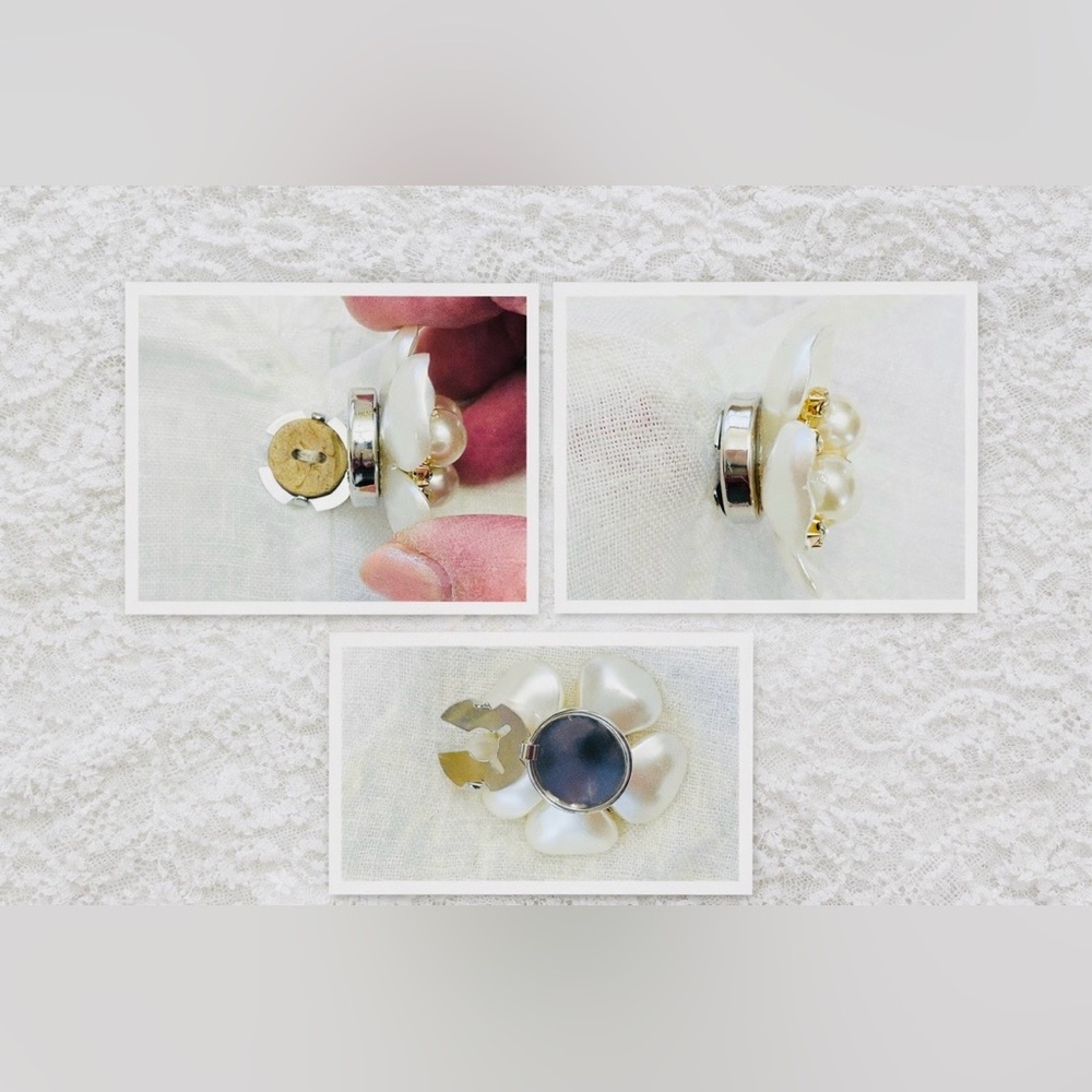 Pair Button Covers | Upcycled Vintage | Handmade - Picture 6 of 6